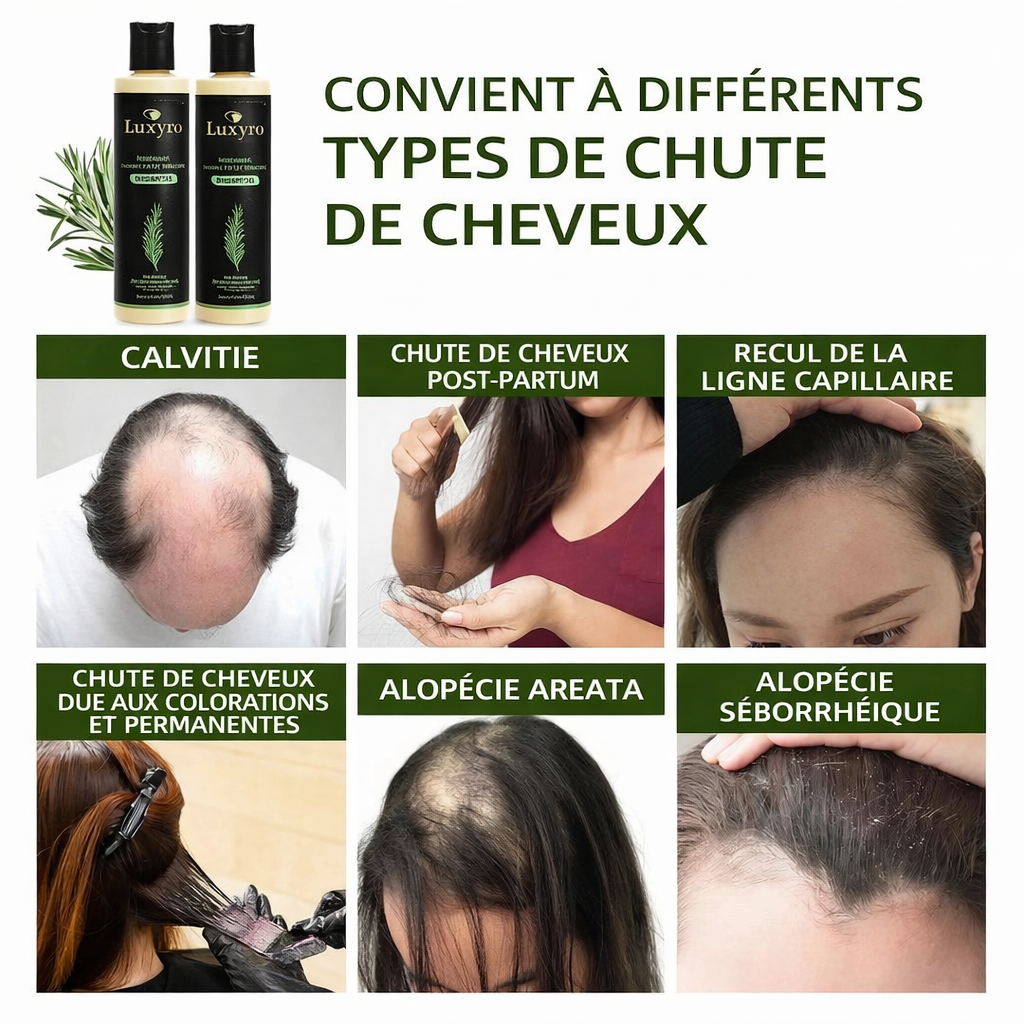 Shampooing au Romarin & Kératine - LUXYRO