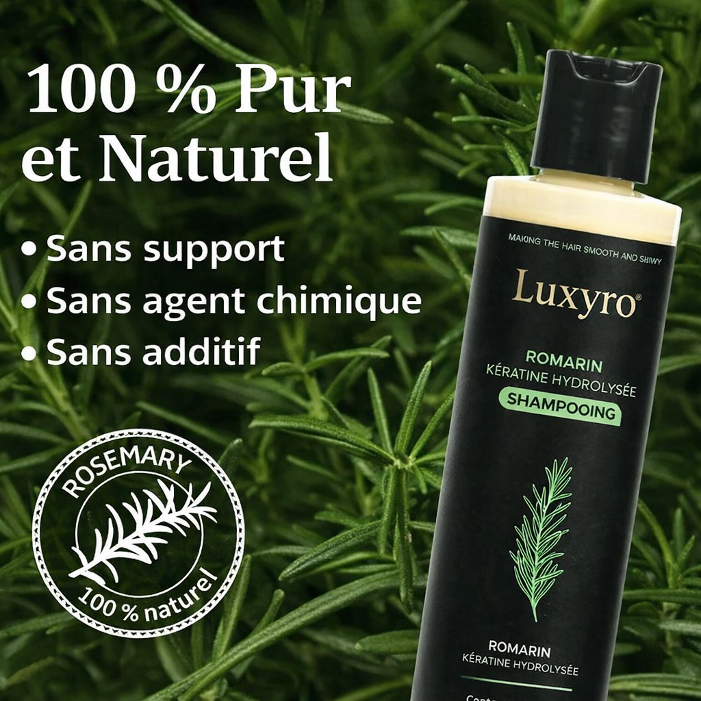 Shampooing au Romarin & Kératine - LUXYRO