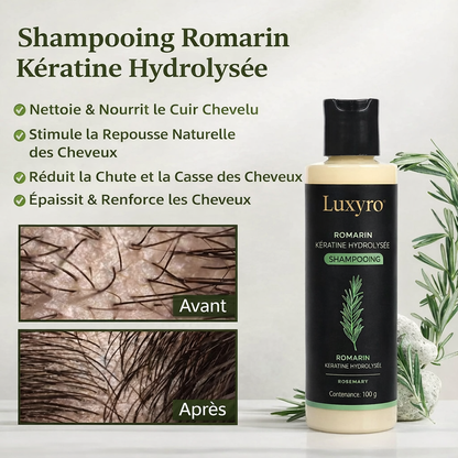 Shampooing au Romarin & Kératine - LUXYRO